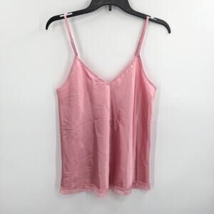 Cozy Rozy Lace Trim Cami Spaghetti Strap